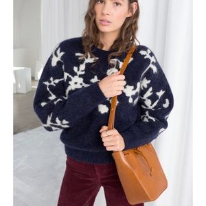 LIKE NEW - & Other Stories Wool blend vine sweater